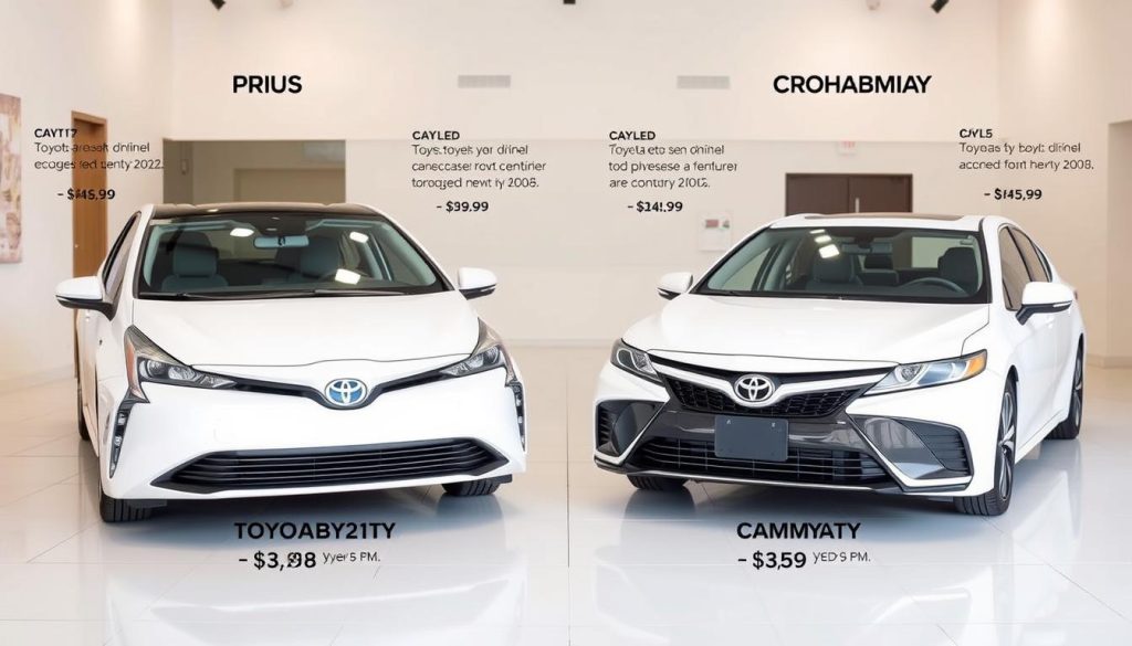 Pricing and value insights for Prius vs Camry hybrid